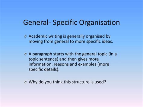 general to specific is called