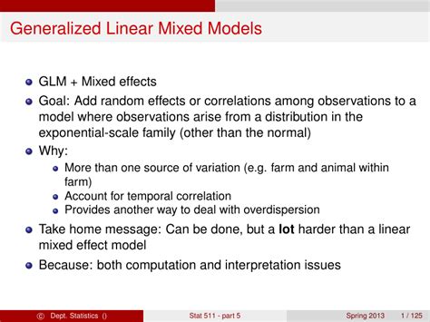 Introduction to Generalized Linear Mixed Models