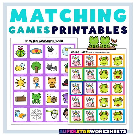 Generate A Printable Matching Game
