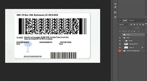 generate barcode for drivers license