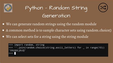 generate random string in python