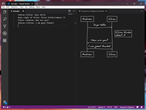 Generate Sequence Diagram From C Code Visual Studio Visual S