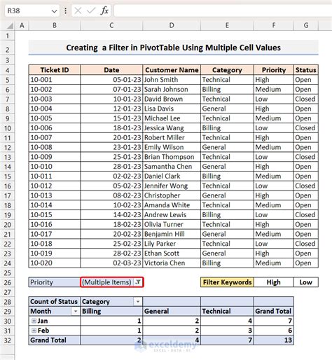 Generate Table Based On Cell Value
