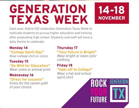 Generation Texas Week Ideas