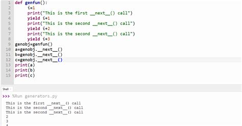 Generators Python State