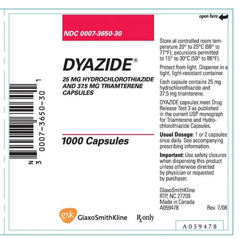 generic name for dyazide