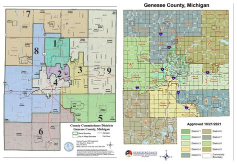 Genesee County Commissioner District Map