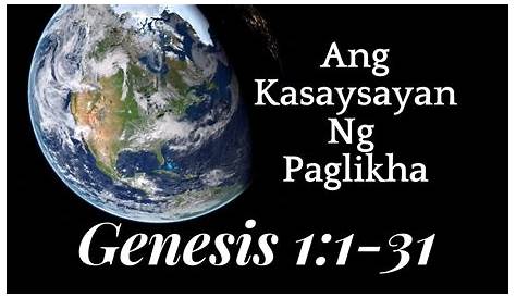 Genesis 1 27 31 Tagalog Mateo 9 38 (Audio Bible /Filipino Version With