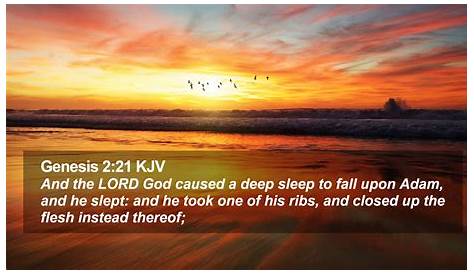 Genesis 2 21 24 Kjv The Living... — Acts 17 (NIV) “‘In The Last Days, God