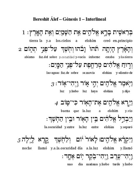 Reviews Genesis 1 1 Interlineal New