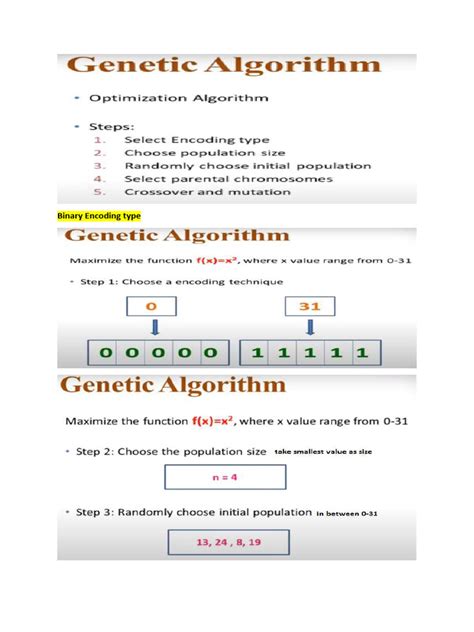 genetic algorithm example pdf