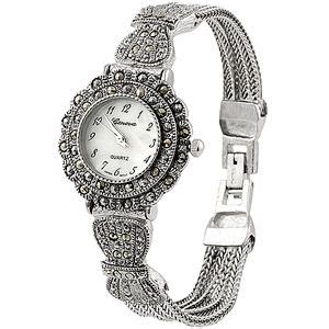 geneva marcasite pave' watch