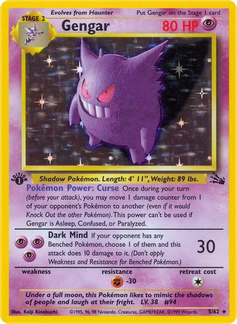 gengar pokemon card original