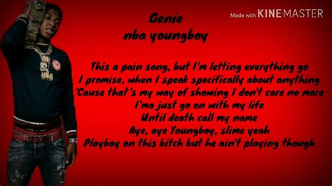 genie nba youngboy lyrics clean