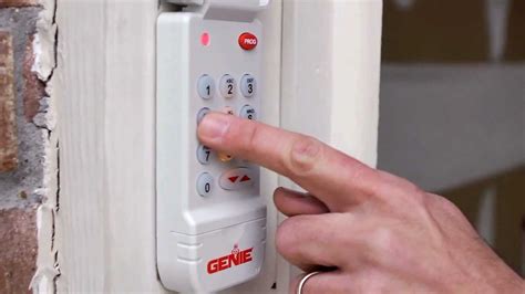 genie pro garage door opener keypad