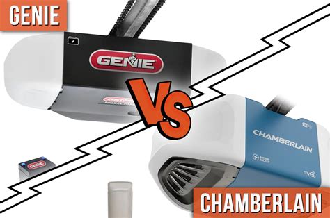 genie versus chamberlain garage door openers