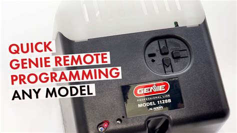 How to Program A Genie Remote to your Garage Door Opener YouTube