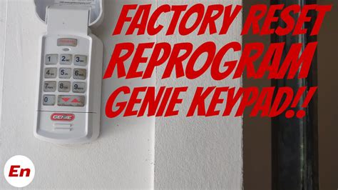 Genie Garage Door Opener Programming, Factory Reset & Reprogram Genie