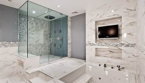 Genis Banyo Modelleri Beyaz Rengi Sevenlere Geniş Dekorasyon Fikri Ev