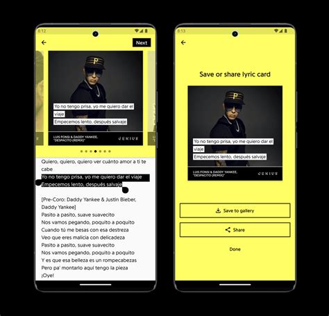 genius lyrics card maker android