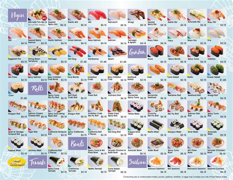 genki sushi moa menu