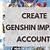 genshin impact create an account