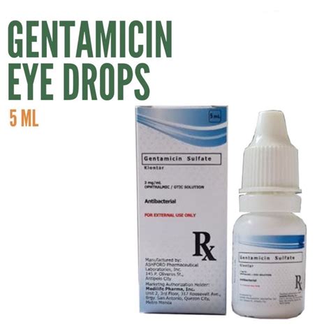 gentamicin dog eye drops