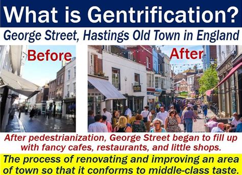 gentrification meaning in hindi