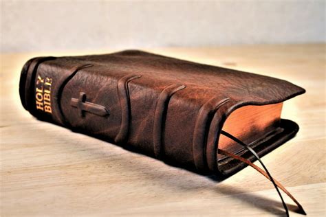 genuine leather bound bible