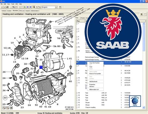 genuine saab parts catalog