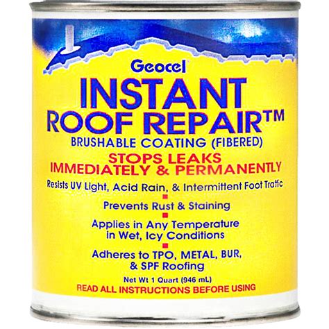 geocel 25200 instant roof repair brushable coating