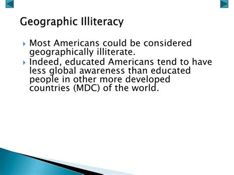 geographic illiteracy definition