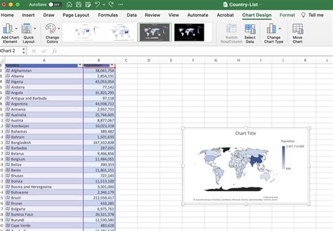 Geography In Excel 2013