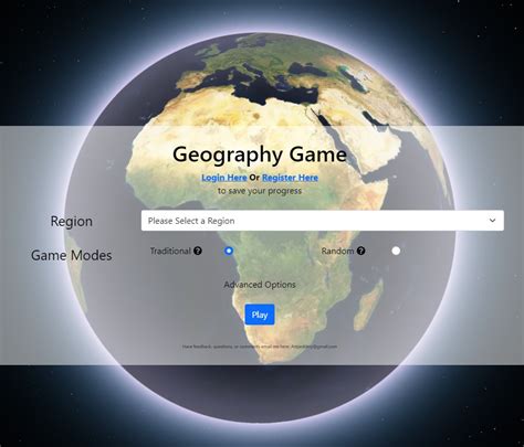 Geography Location Games