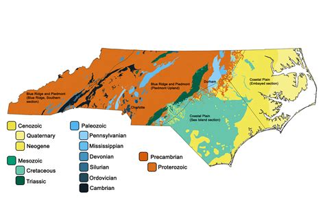 geology map of north carolina