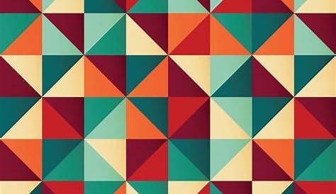 Geometric Triangle Pattern Vector Beautiful Colorful Background 237470