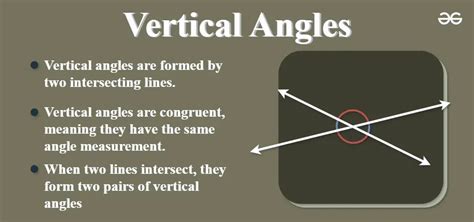 Geometric Examples Of Vertical Angles