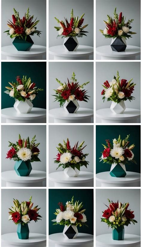 Geometric Flower Arrangements