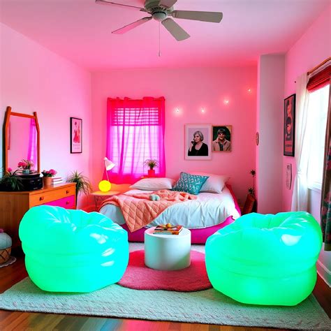 Geometric Patterns in 90s Bedroom Aesthetic