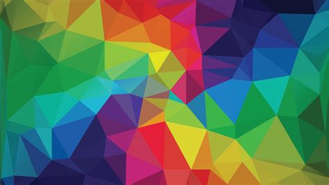 Geometric Rainbow Background Free