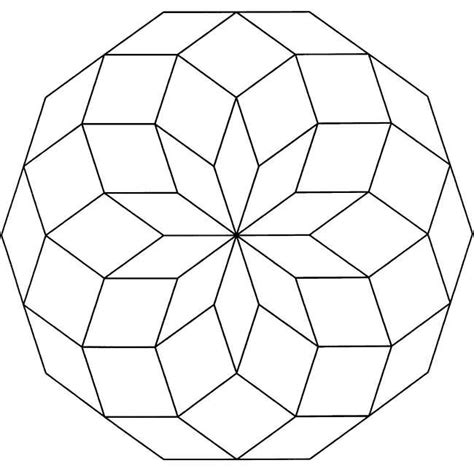 Geometric Simple Coloring Pages
