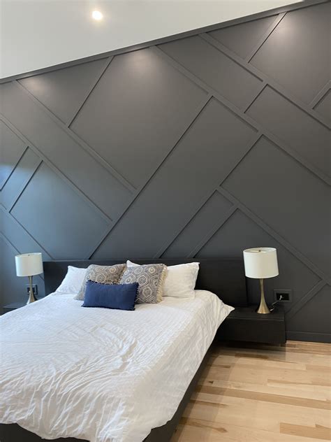 Geometric Wall Bedroom