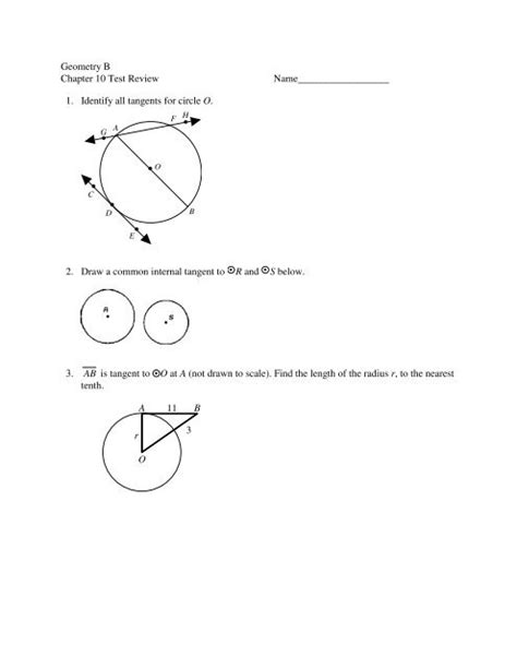 Geometry Name _________________________________ Review for Chapter 10 Test