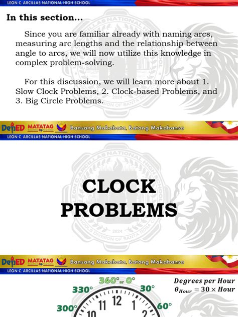 Geometry Clock Problems Worksheet