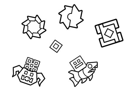 Geometry Dash Coloring Pages: A Fun And Creative Way To Relax