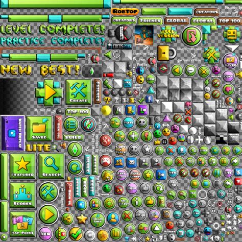 Geometry Dash Tile Set