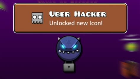 How to get Uber Hacker icon in Geometry Dash!!! YouTube