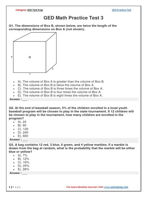 geometry for ged test