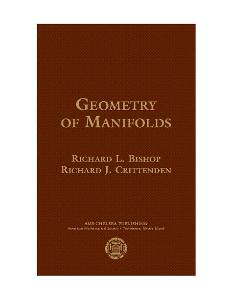 geometry of manifolds bishop