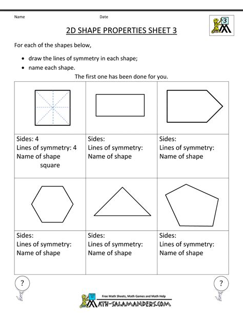 geometry shapes 3rd grade